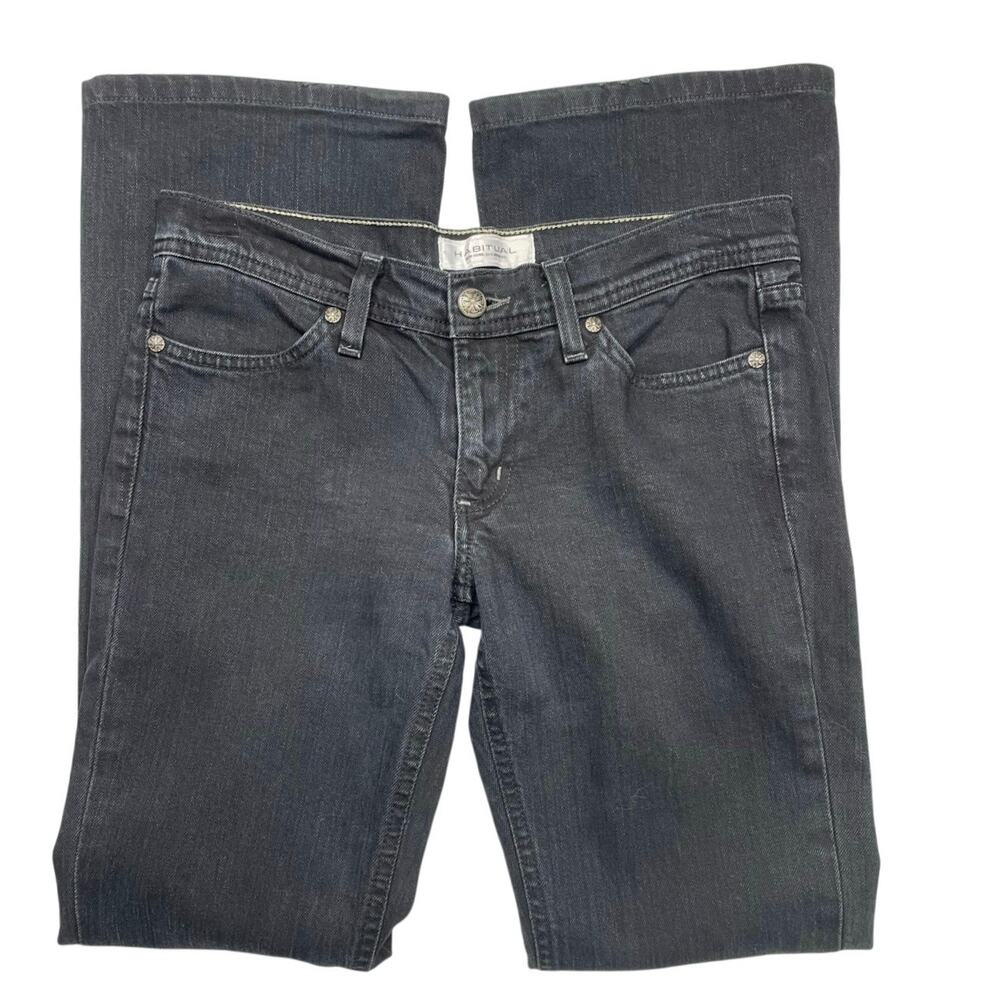 EUC – Habitual Black Wash Mini Bootcut Denim Jeans